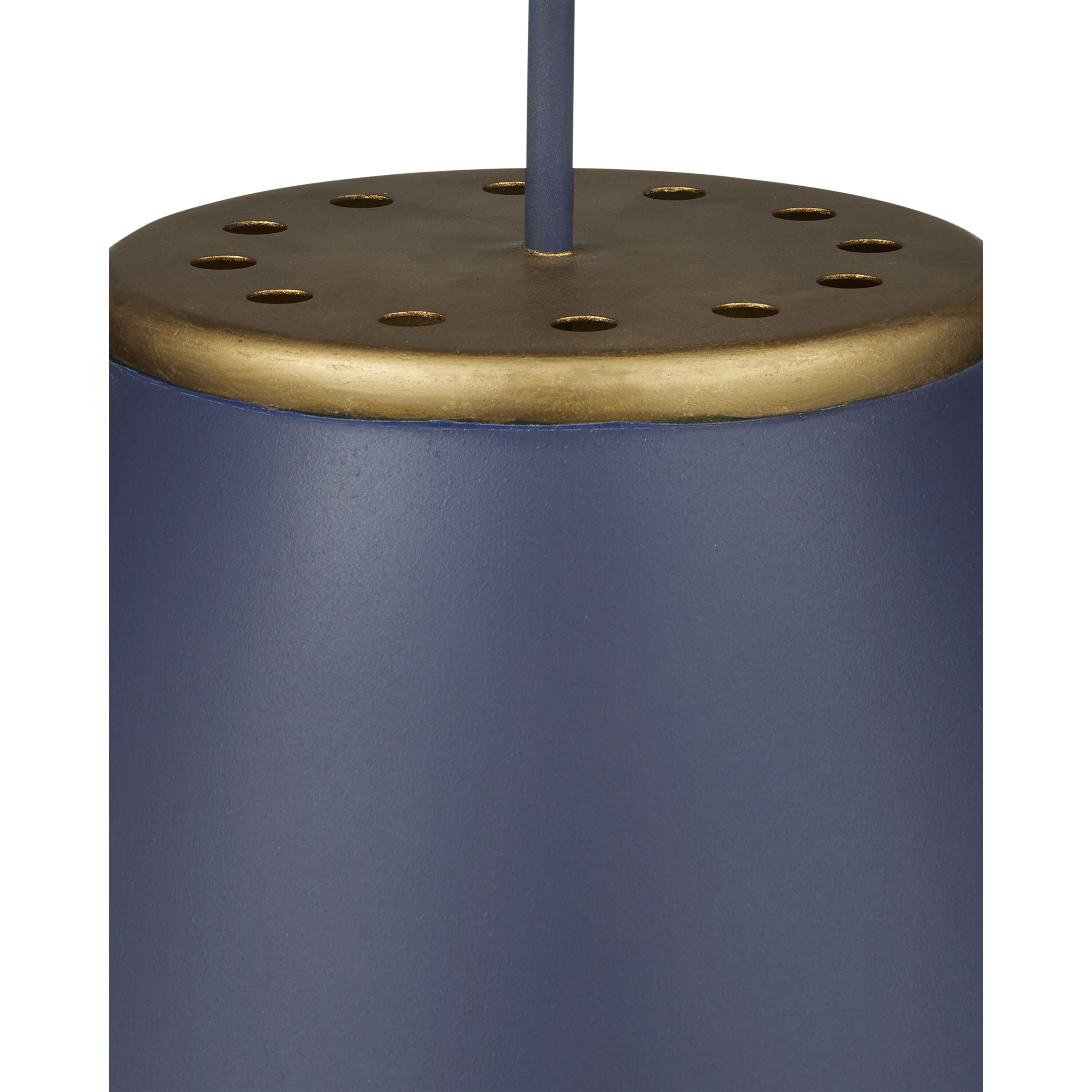 Pierrepont 1 Light 22 inch Hiroshi Dark Blue and Contemporary Gold Leaf Pendant Ceiling Light, Large