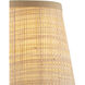 Grasscloth Natural Tapered Chandelier Shade