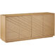 Margot 84 inch Light Oak/Beige Credenza