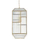 Bardolph 1 Light 8.5 inch Antique Brass/Clear Pendant Ceiling Light