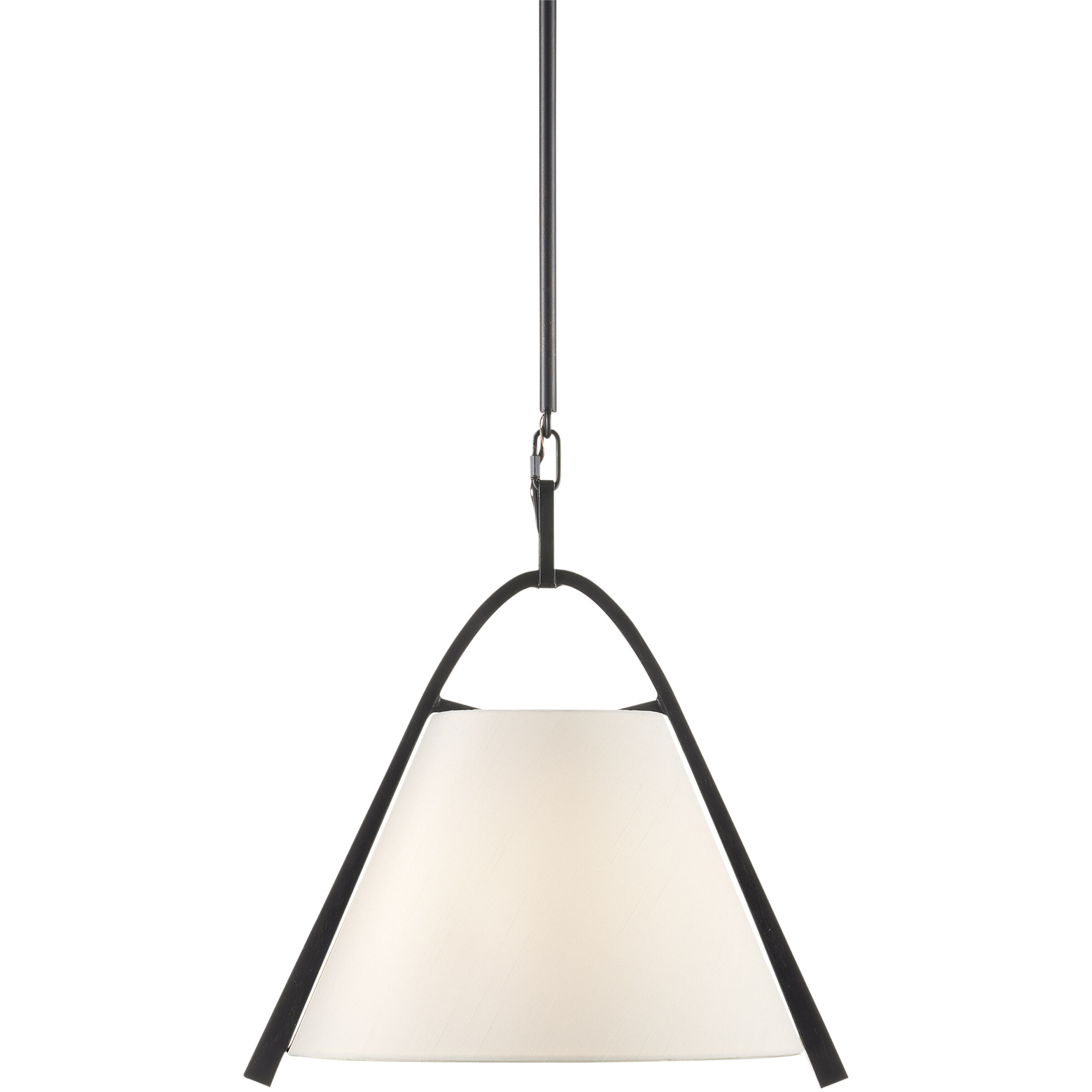 Frey 1 Light 14.75 inch Satin Black/Brown Pendant Ceiling Light