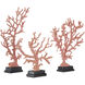 Red Coral Branches 19.25 X 14.63 inch Sculptures, Large, Set of 3