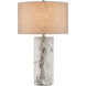 Faux Birch 29.5 inch 150 watt Birch White/Gray Table Lamp Portable Light