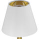Saunter 15 inch 2.8 watt Brass Cordless Table Lamp Portable Light