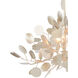 Lunaria 6 Light 34.5 inch Contemporary Silver Leaf Chandelier Ceiling Light