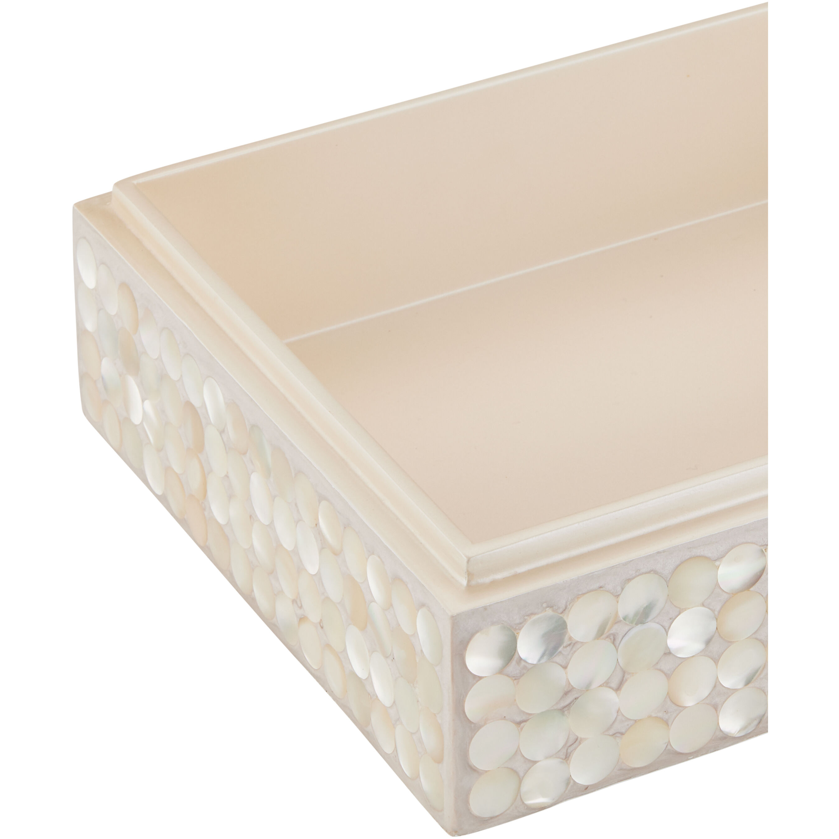 Gerri Dot 13 inch Natural/Cream Boxes, Set of 2