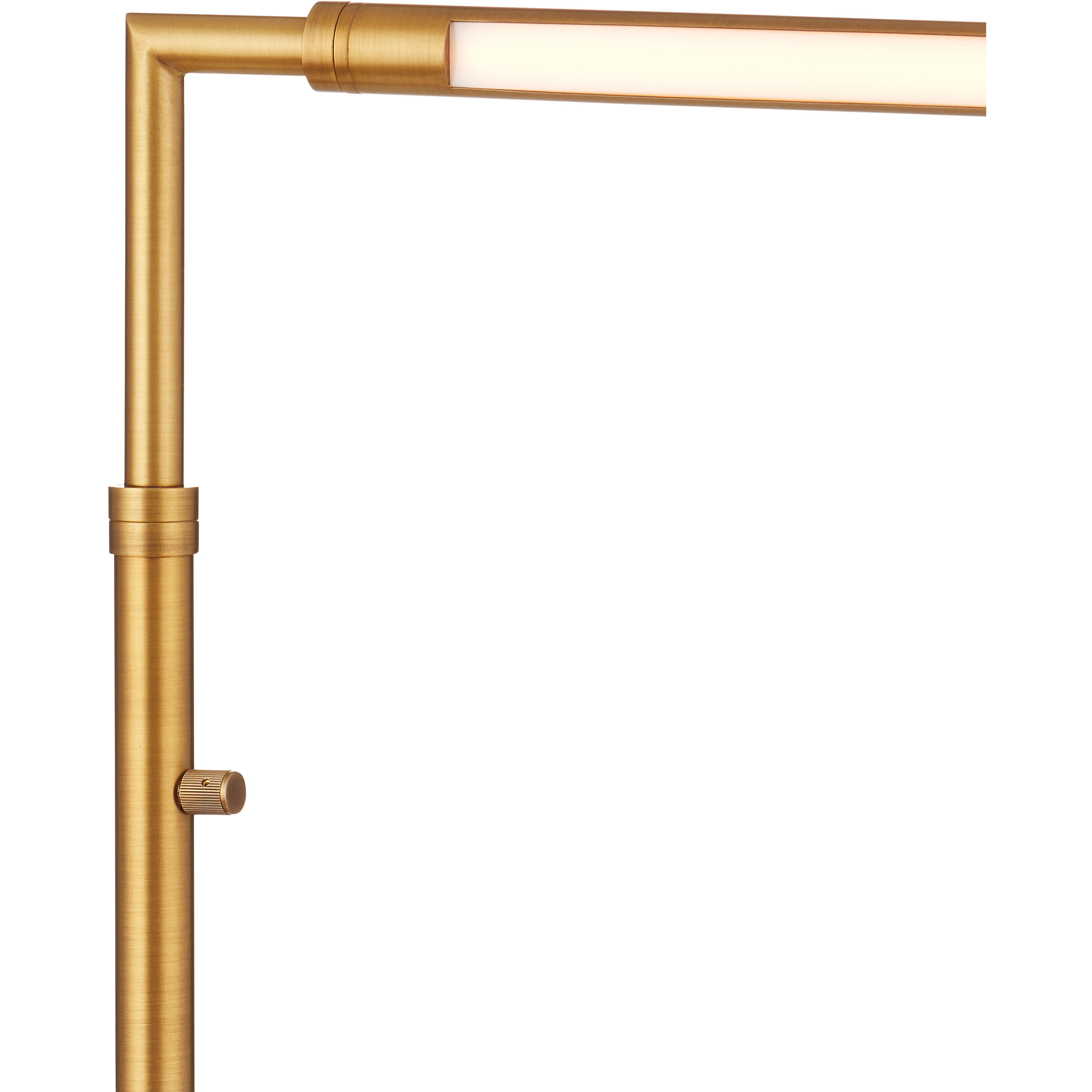 Autrand 46.75 inch 12 watt Antique Brass Floor Lamp Portable Light