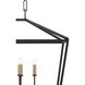 Denison 6 Light 40 inch Mol&eacute; Black Lantern Pendant Ceiling Light, Rectangular