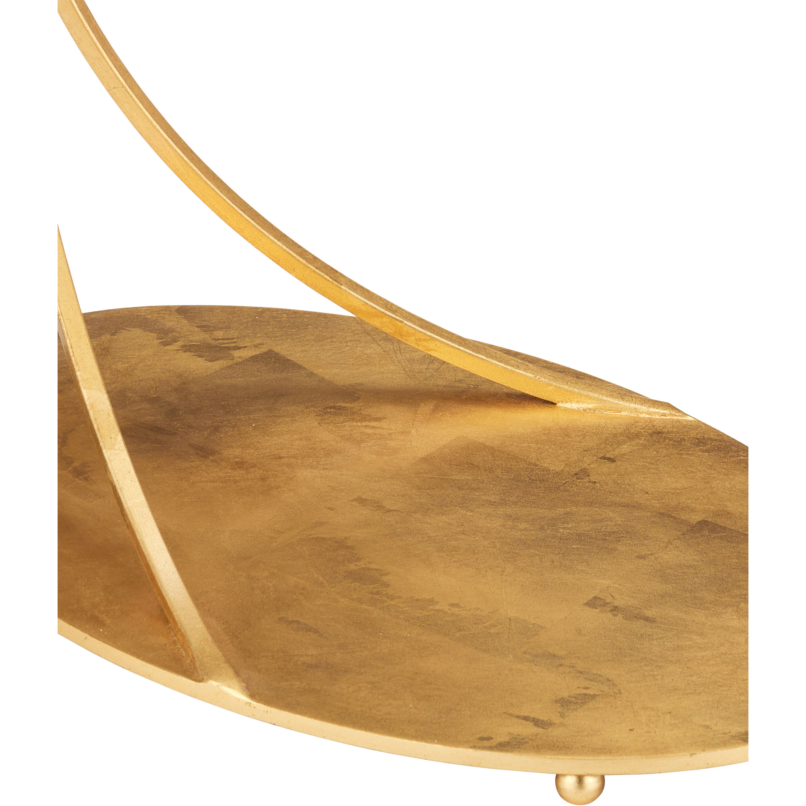 Orla 25 X 19.25 inch Gold Leaf/Natural C Table