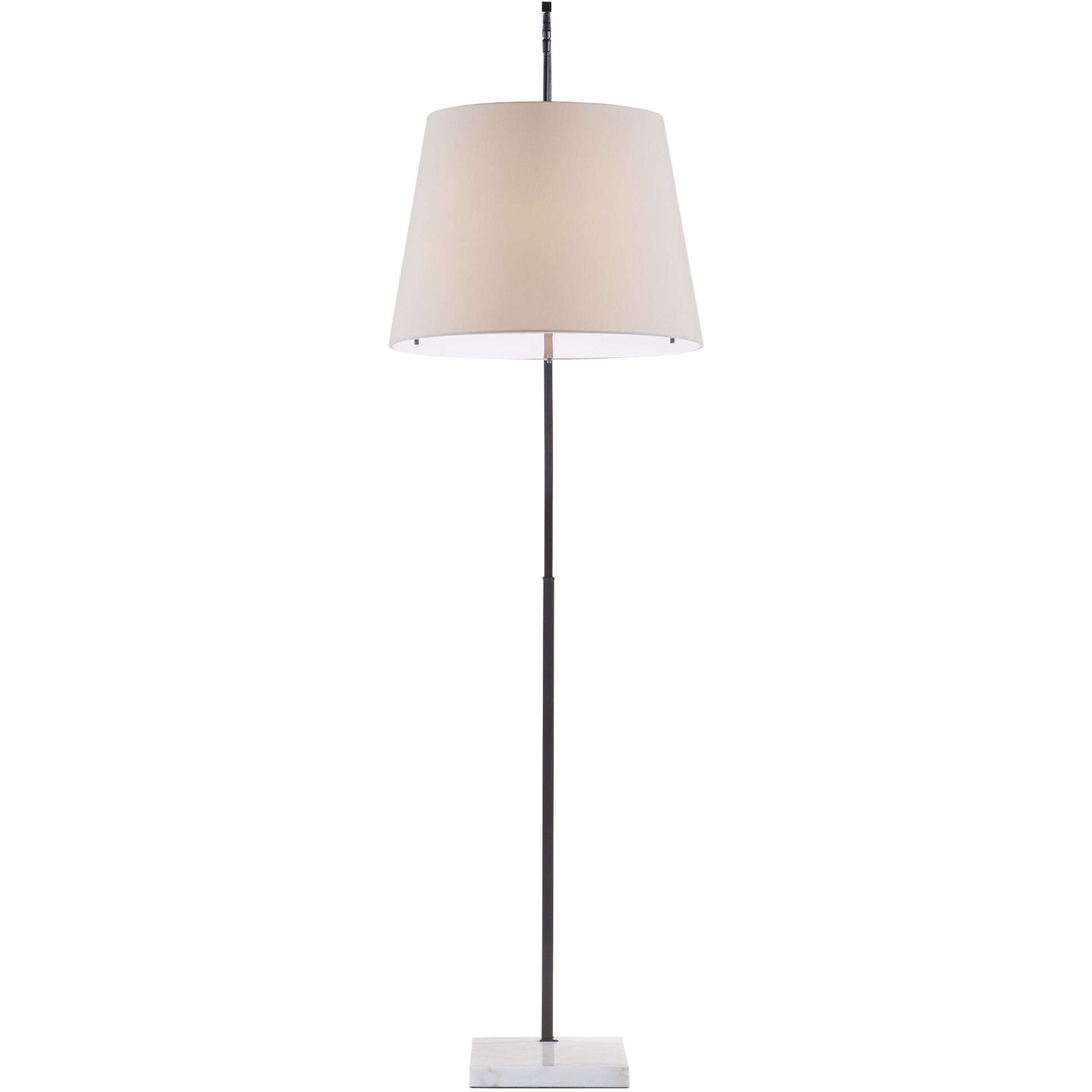 Cloister 87 inch 75 watt Oil Rubbed Bronze and White Floor Lamp Portable Light, Large
