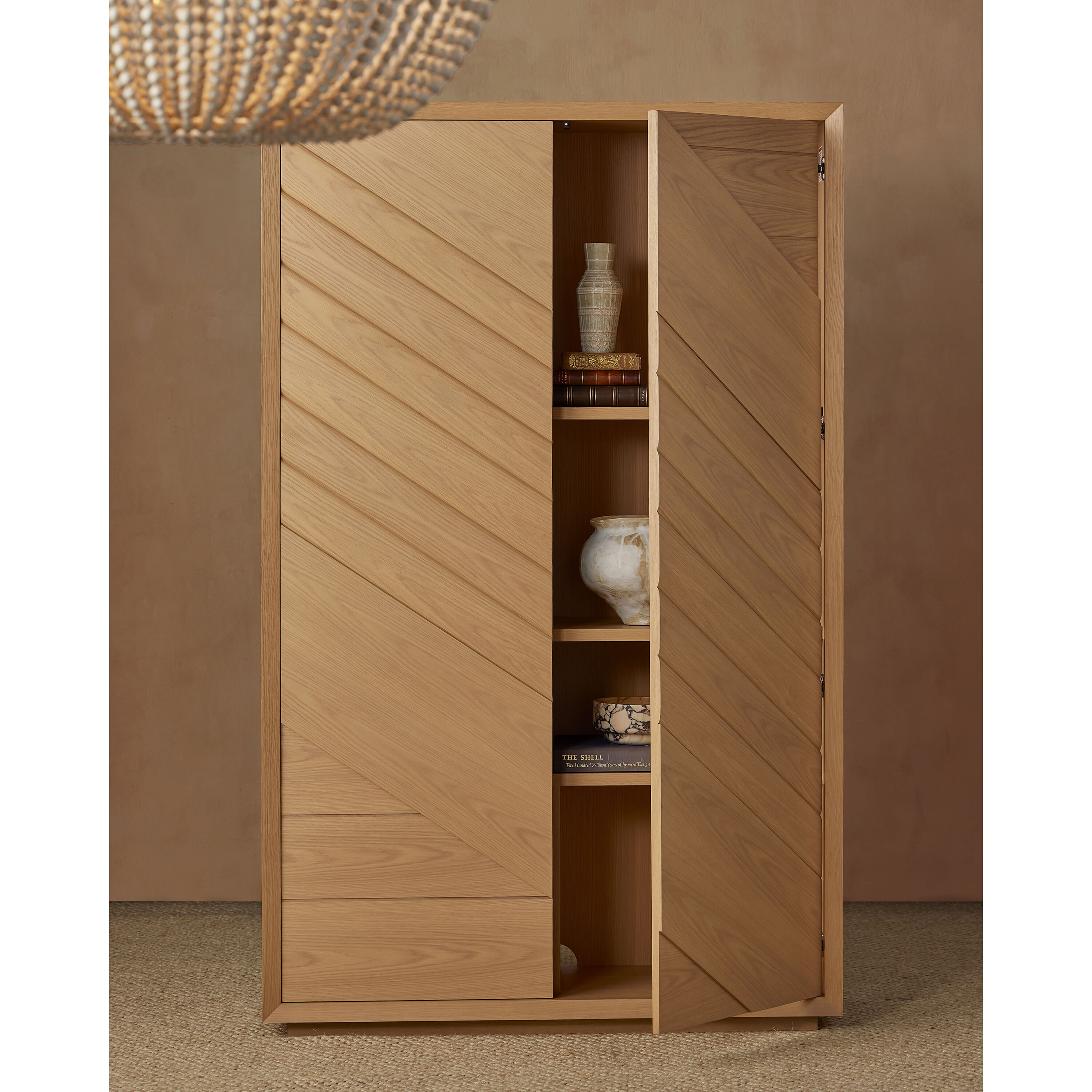 Margot Light Oak Storage Cabinet