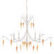 Arcachon 5 Light 39 inch Crushed Shell and Natural with Vanilla Chandelier Ceiling Light