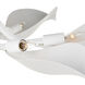 Snowflower 6 Light 36 inch Gesso White Semi-Flush Mount Ceiling Light