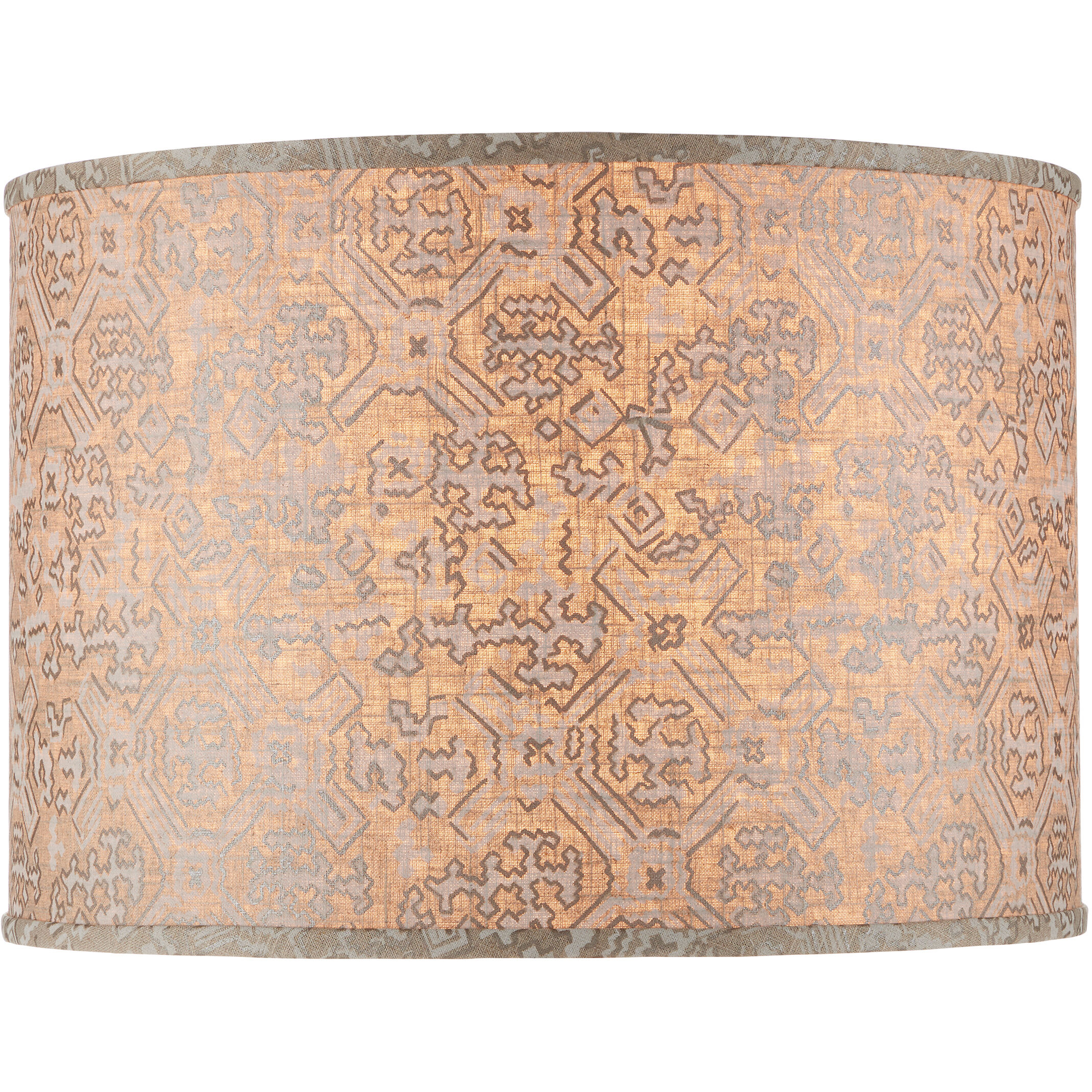 Nomad Beige/Ivory Drum Lamp Shade