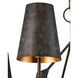 Anselm 6 Light 39.5 inch Verde Bronze/Contemporary Gold Chandelier Ceiling Light