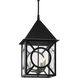 Ripley 3 Light 14.13 inch Midnight Outdoor Hanging Lantern, Large