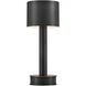 Traverse 13 inch 1.5 watt Oil Rubbed Bronze Cordless Table Lamp Portable Light