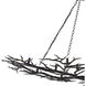 Rainforest 14 Light 74 inch Rustic Bronze Chandelier Ceiling Light