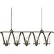Maximus 5 Light 47 inch Pyrite Bronze Chandelier Ceiling Light