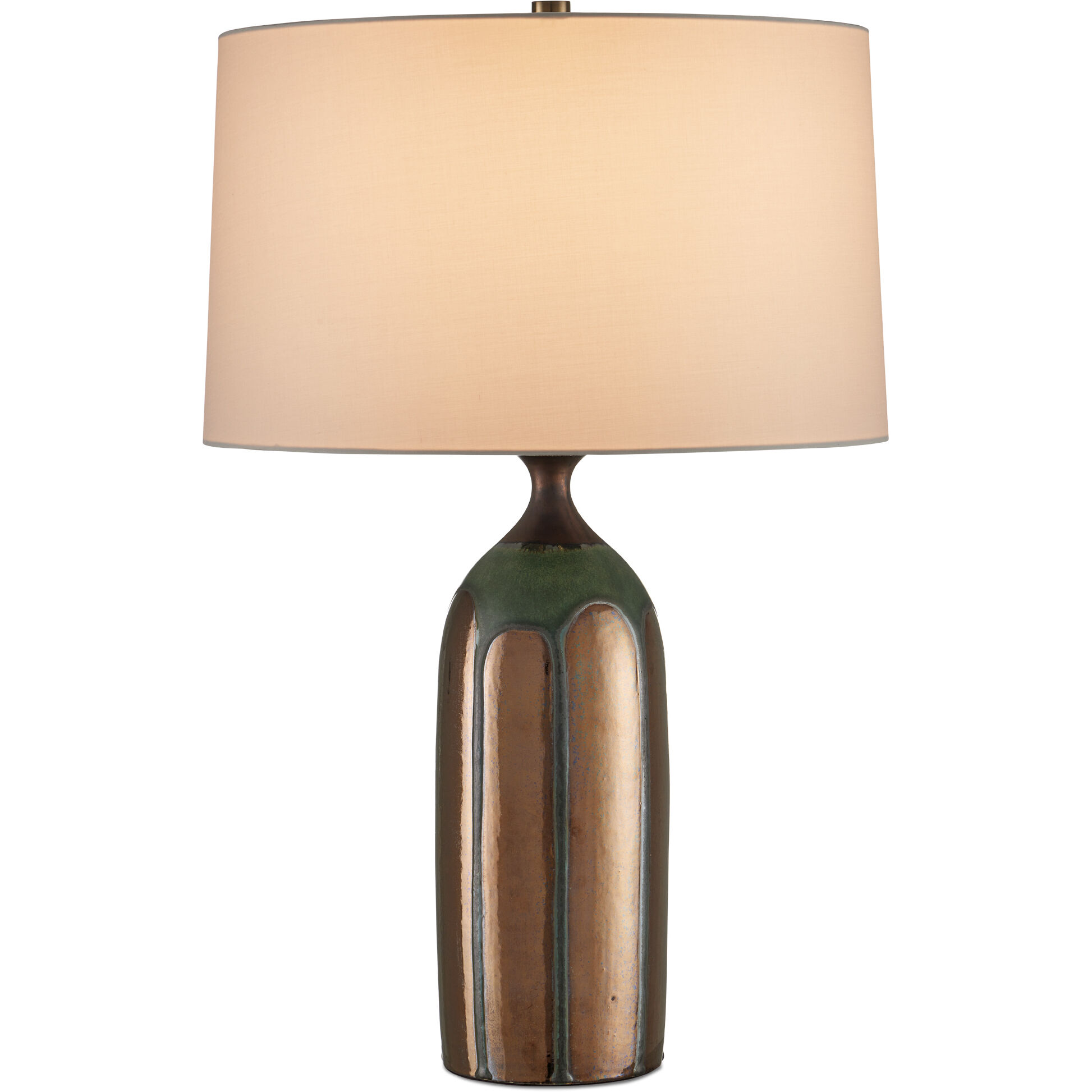 Cuprum 26 inch 150 watt Dark Green/Copper Table Lamp Portable Light