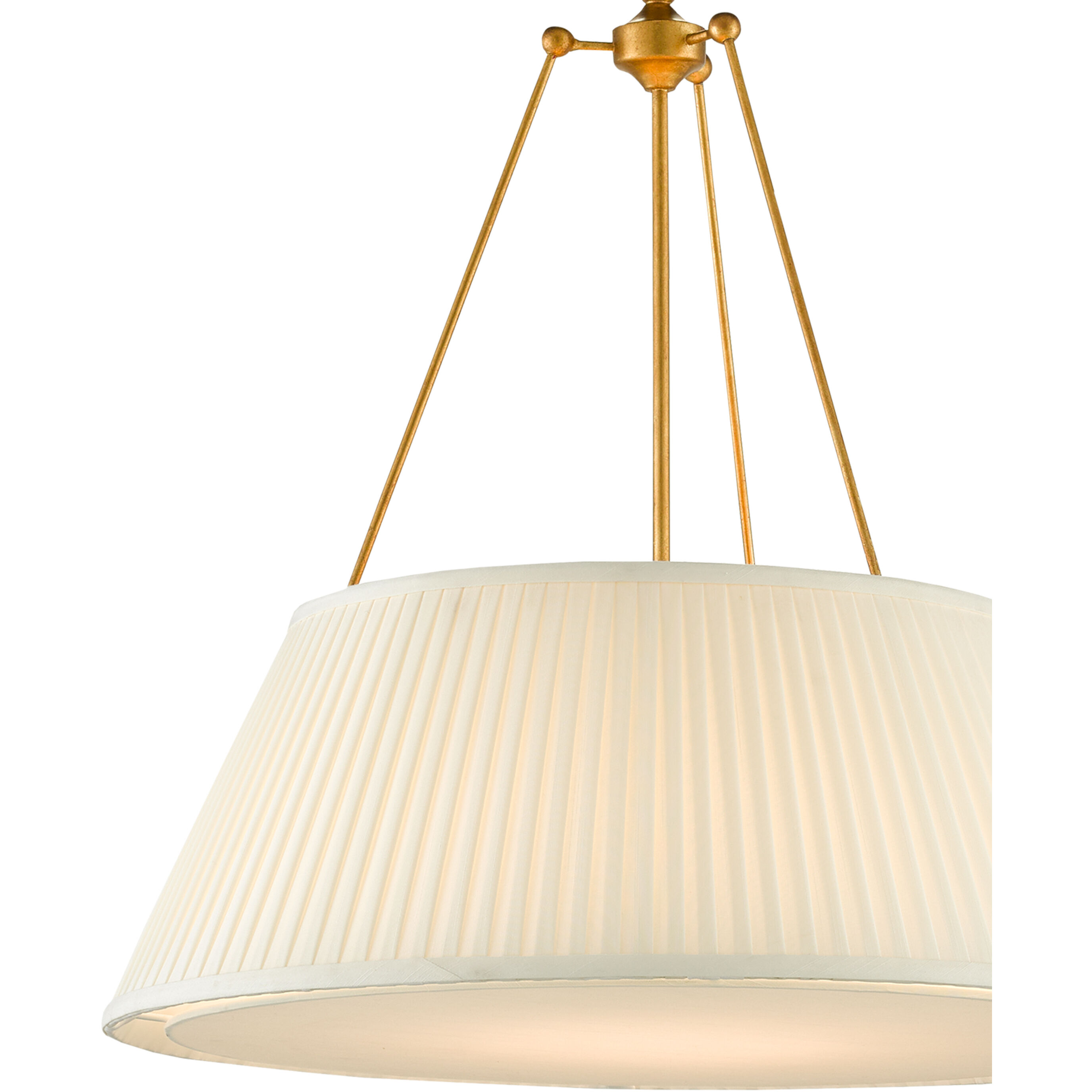 Lytham 1 Light 24.25 inch Antique Gold Leaf/White Pendant Ceiling Light