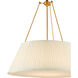 Lytham 1 Light 24.25 inch Antique Gold Leaf/White Pendant Ceiling Light