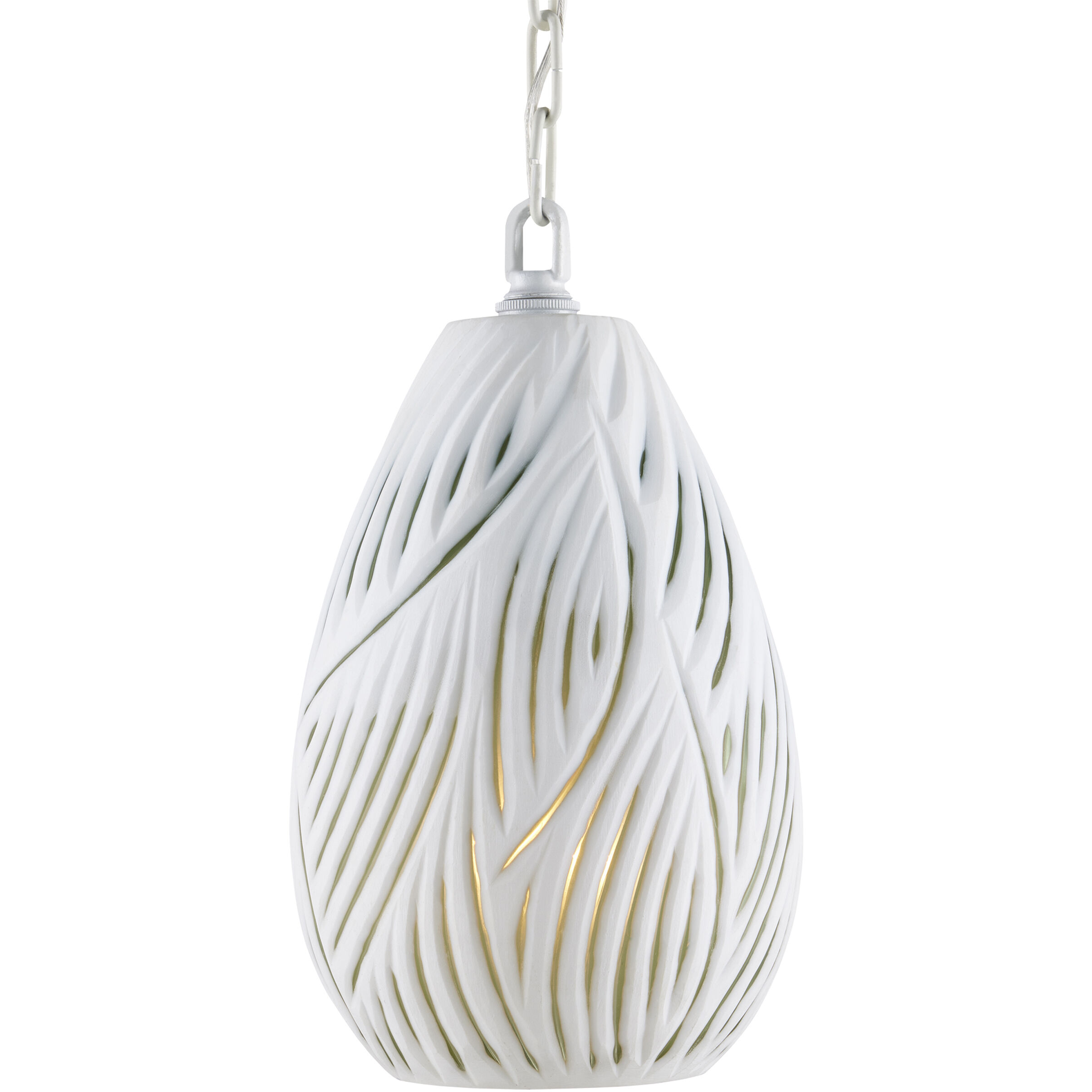 Midori 1 Light 7 inch White and Green Pendant Ceiling Light