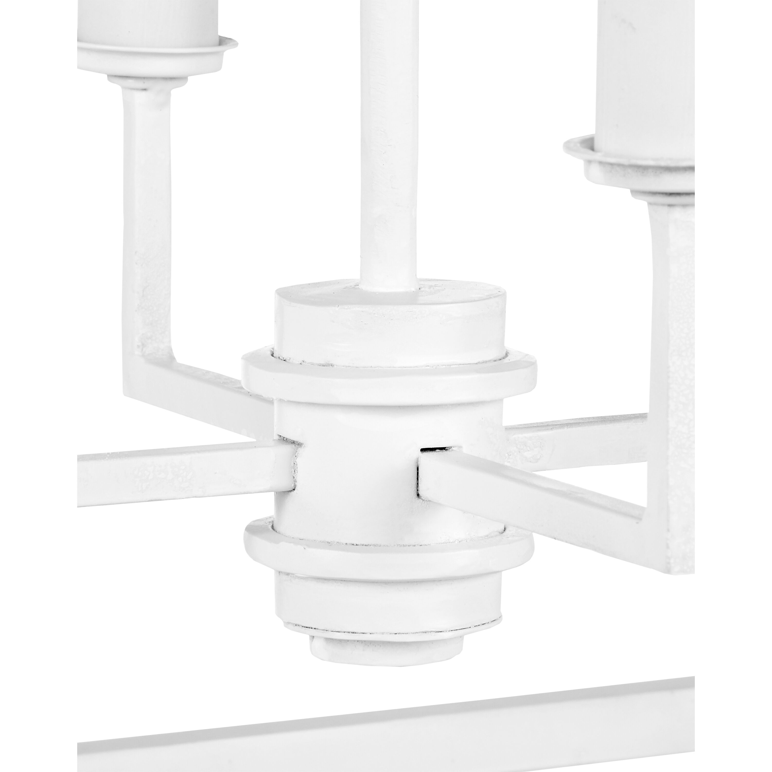 Denison 5 Light 32 inch Gesso White Chandelier Ceiling Light