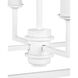 Denison 5 Light 32 inch Gesso White Chandelier Ceiling Light