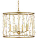 Adagio 4 Light 23.5 inch Contemporary Gold Leaf/Contemporary Gold/Clear Chandelier Ceiling Light
