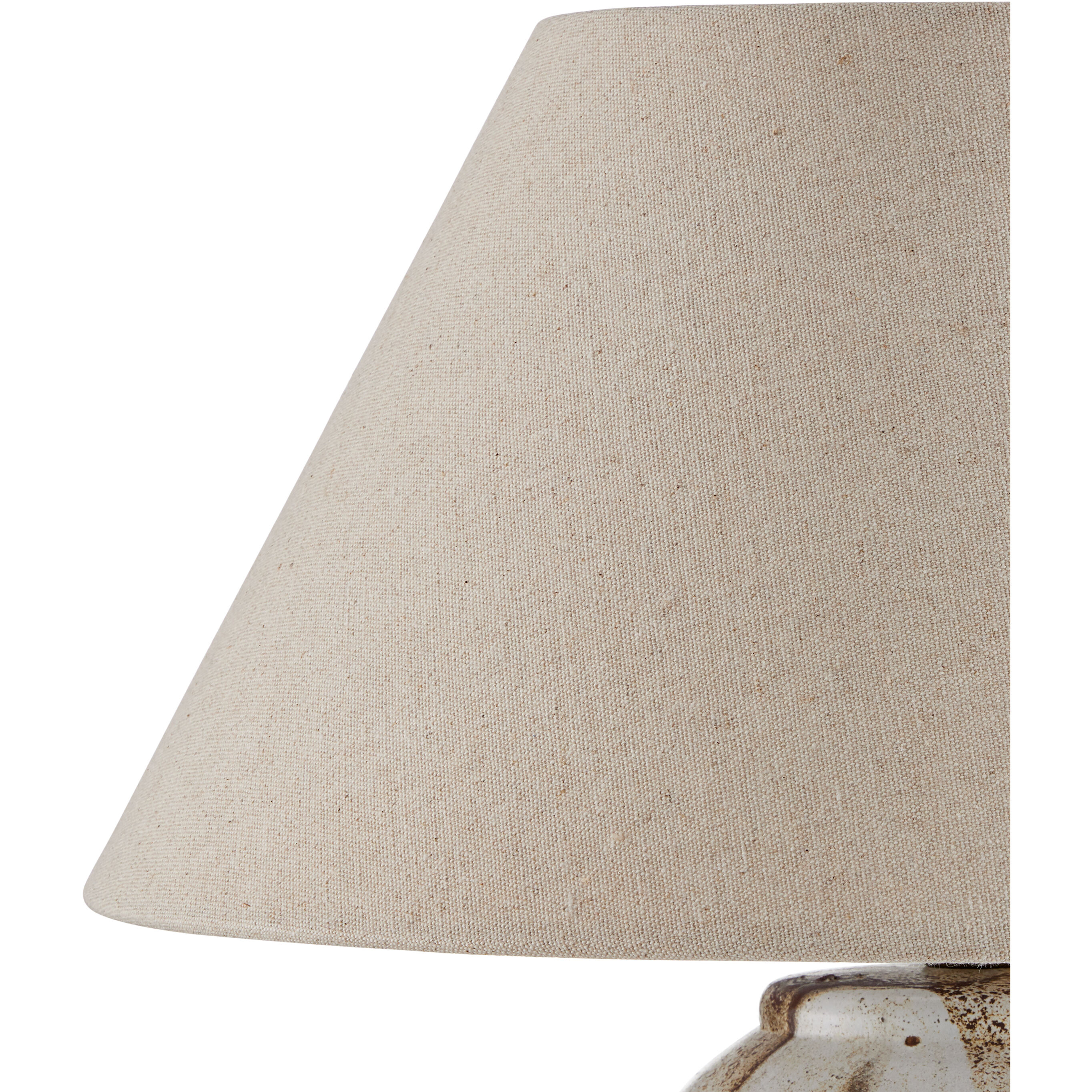 Latte 16.5 inch 60 watt Beige/Off-White Table Lamp Portable Light