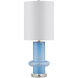 Aquaviva 27.75 inch 150 watt Blue/Clear/Polished Nickel Table Lamp Portable Light