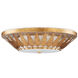 Floris 1 Light 22 inch New Gold Leaf/Milky Glass Flush Mount Ceiling Light