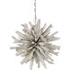Kuka 6 Light 25 inch Whitewashed Driftwood Pendant Ceiling Light, Marjorie Skouras Collection
