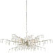 Forest Dawn 8 Light 60.25 inch Textured Silver Chandelier Ceiling Light, Aviva Stanoff Collection