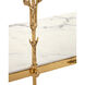 Fiore 72 inch Polished Brass/Natural Console Table