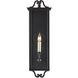 Giatti 1 Light 23.75 inch Midnight Outdoor Wall Sconce, Small