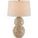 Barnacle 26.5 inch 150 watt Ivory/Brown Table Lamp Portable Light