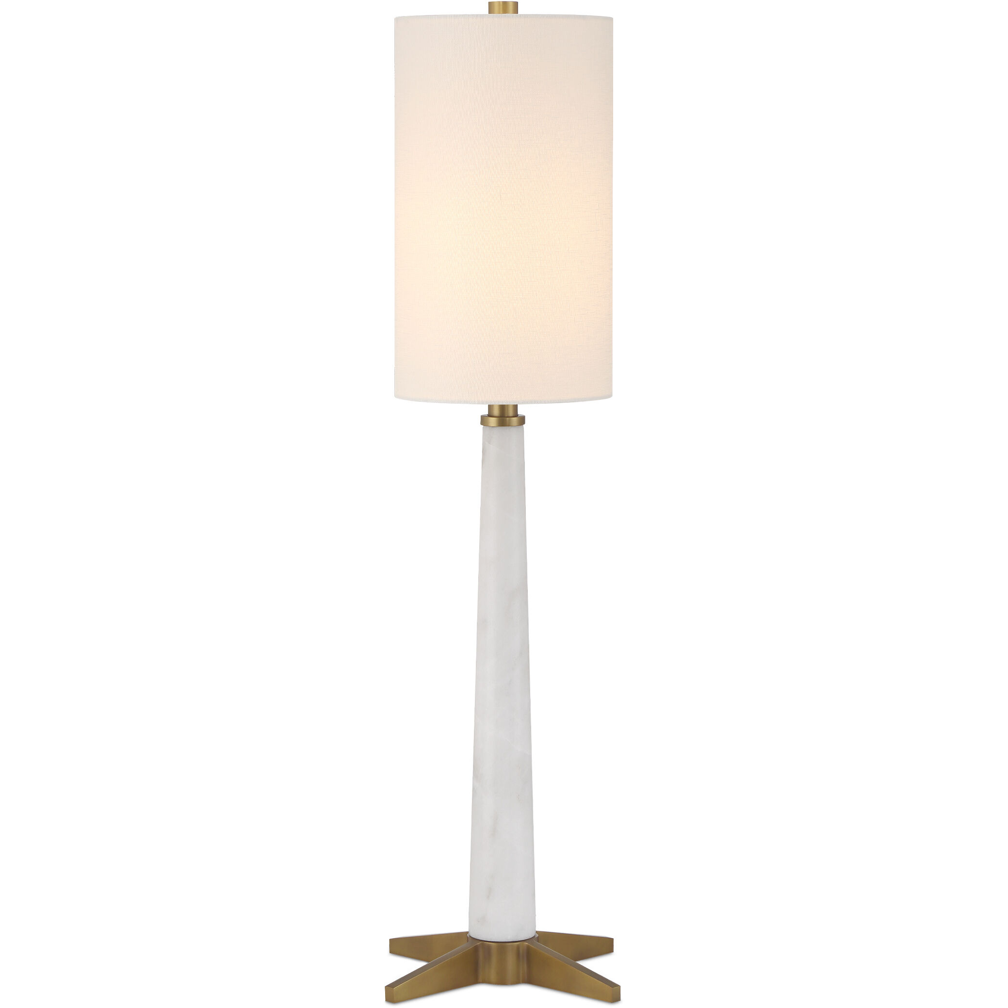 Munroe 31.75 inch 60.00 watt White/Antique Brass Table Lamp Portable Light