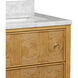Santos 28 X 34 inch Sea Sand/Natural/White/Brushed Brass/Polished Nickel Vanity with Undermount Sink