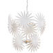 Bismarkia 10 Light 30 inch Gesso White Chandelier Ceiling Light, Medium, Marjorie Skouras Collection