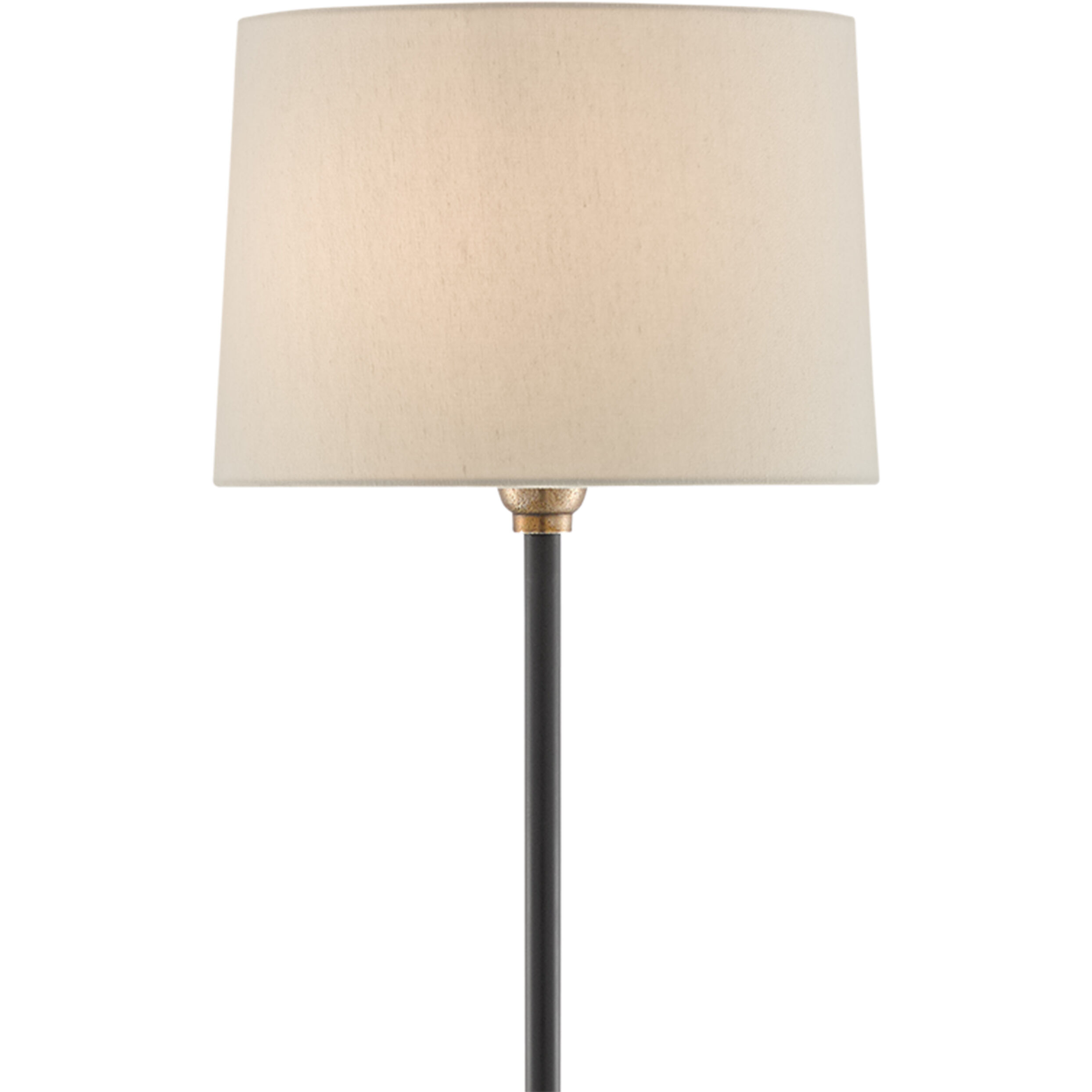 Keeler 58.75 inch 100 watt Antique Brass/Black Floor Lamp Portable Light