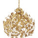 Cloverfield 1 Light 23 inch Contemporary Gold Leaf and Gold Pendant Ceiling Light