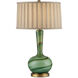 Lamartine 30.5 inch 150 watt Green/Antique Brass Table Lamp Portable Light