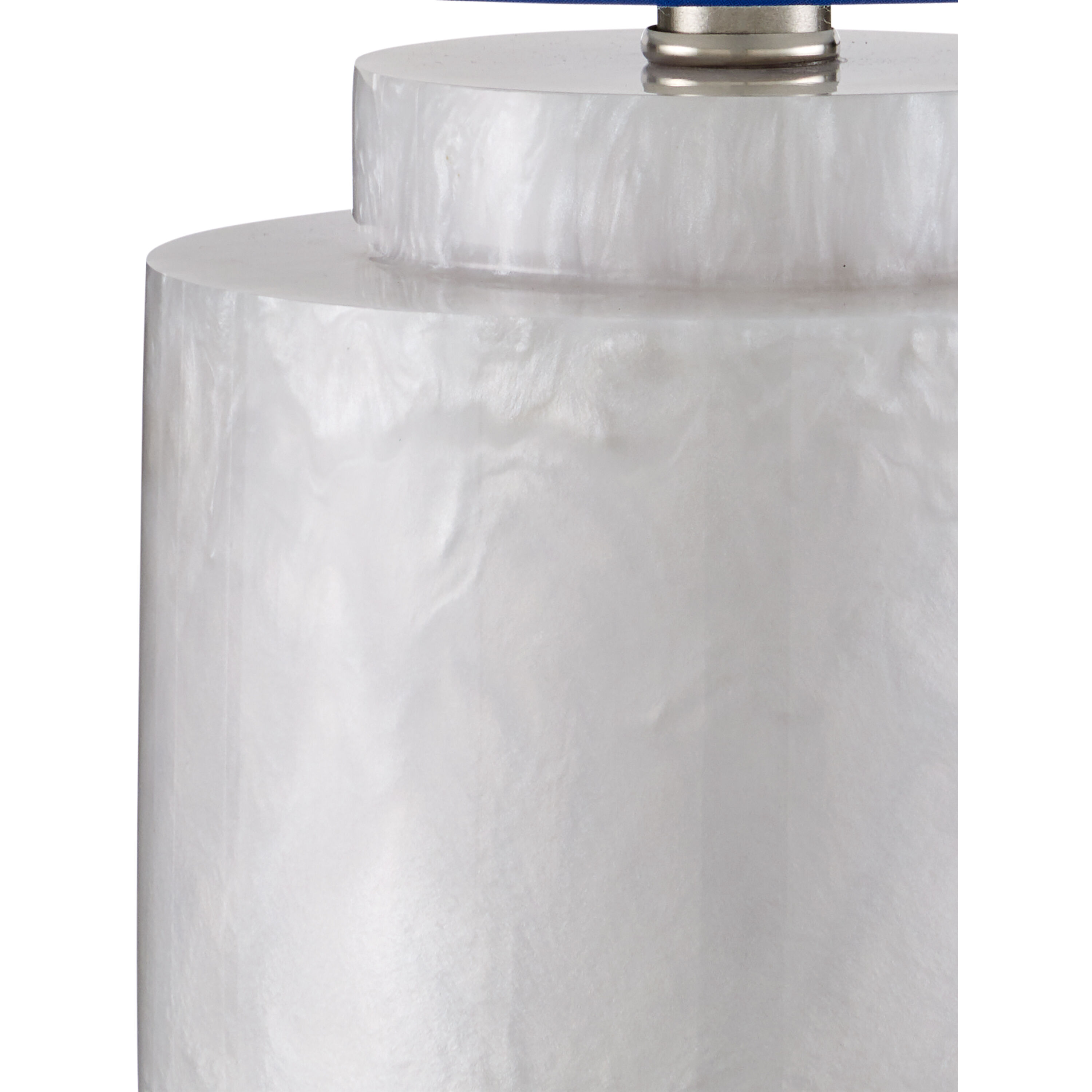 Beryl 17.5 inch 100 watt White Swirl Table Lamp Portable Light