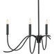 Tirrell 6 Light 34 inch Antique Black Chandelier Ceiling Light, Small