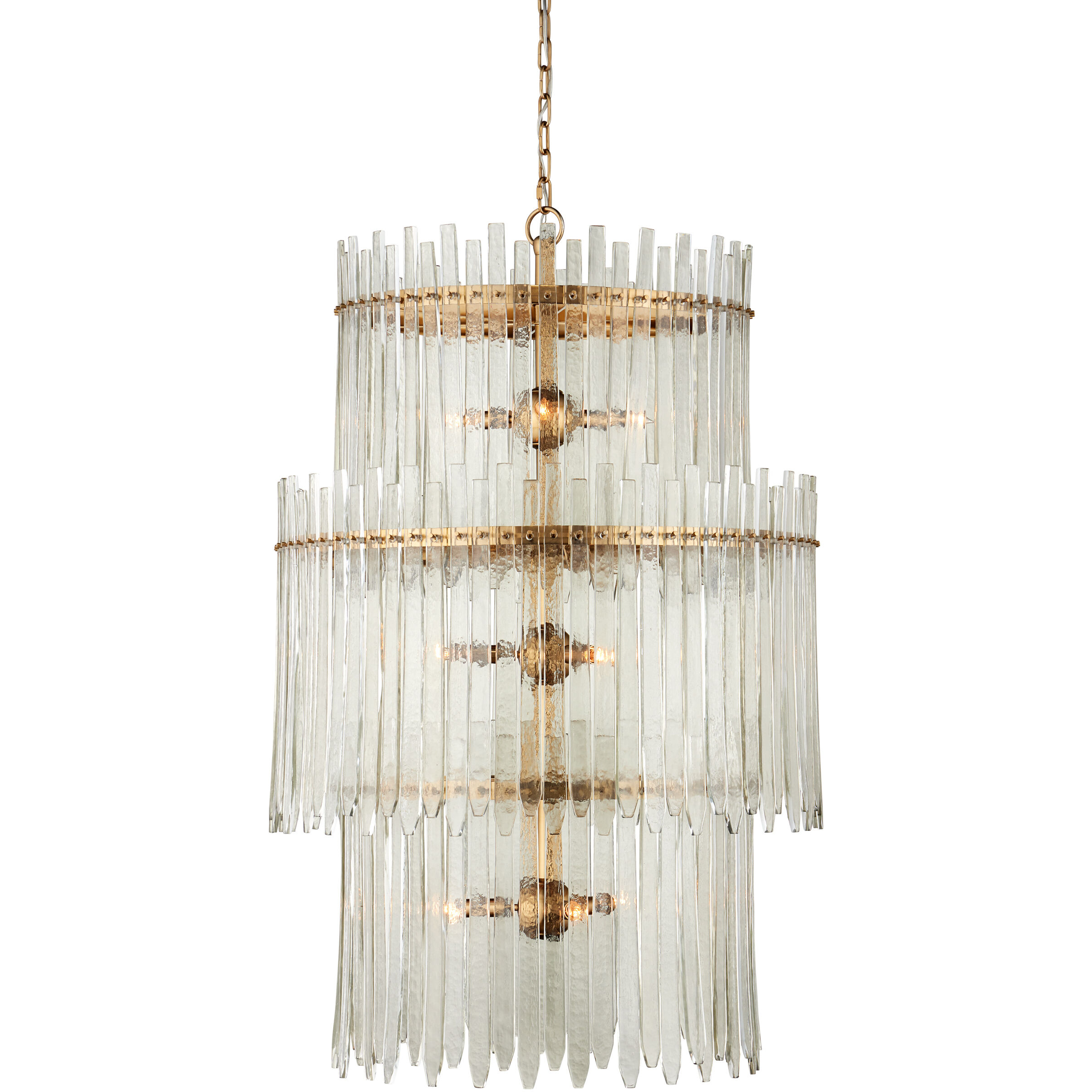 Electra 9 Light 29 inch Clear/Antique Brass Chandelier Ceiling Light