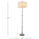 Beaujon 70 inch 150 watt Polished/Aged Steel Floor Lamp Portable Light