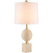 Adorno 32.25 inch 150 watt Natural/Beige/Antique Brass Table Lamp Portable Light