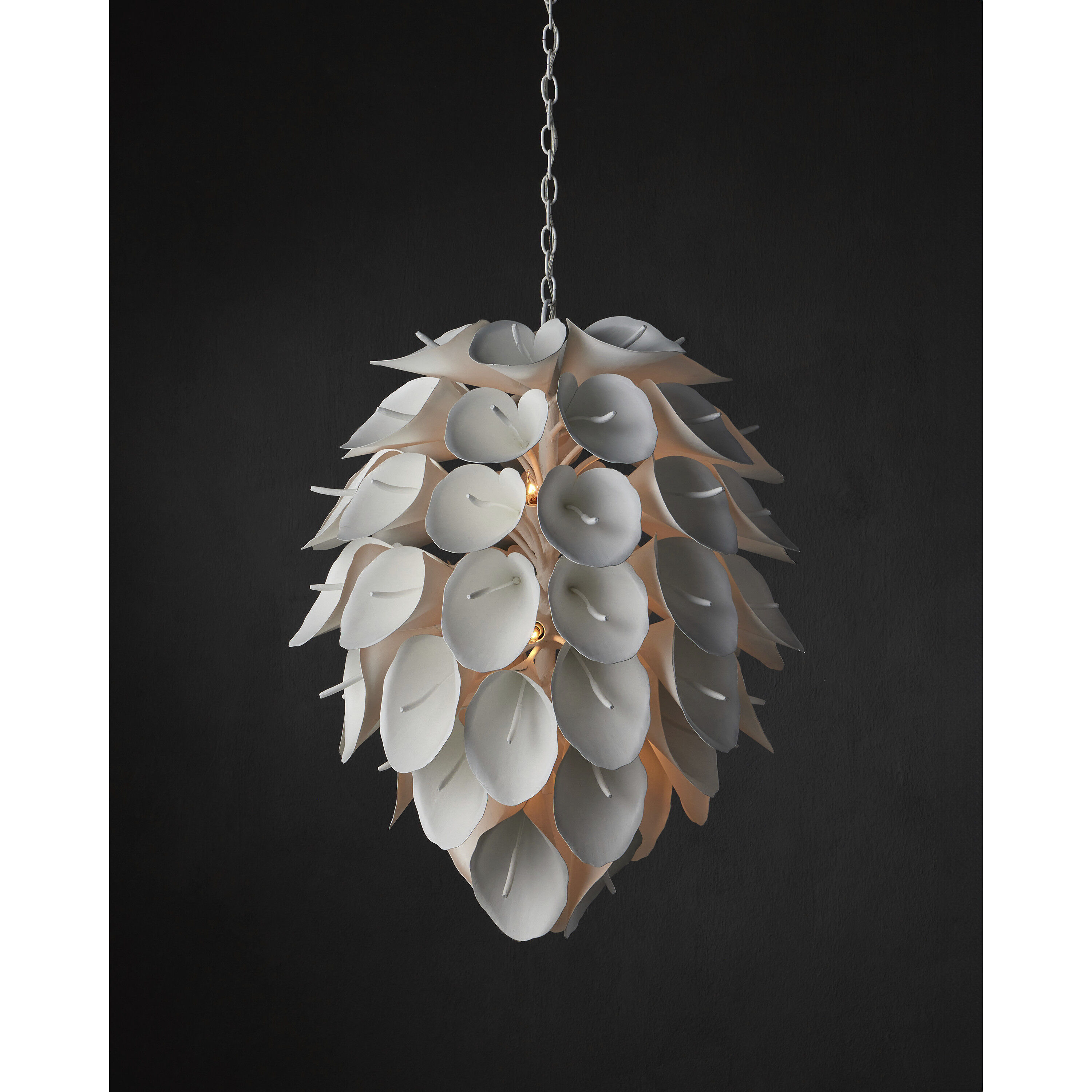 Diego 9 Light 29 inch Gesso White Chandelier Ceiling Light, Marjorie Skouras Collection